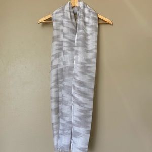 Light and Airy Silvery Gray Brushed Scarf